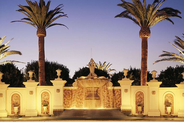 large Water Fountain in a courtyard